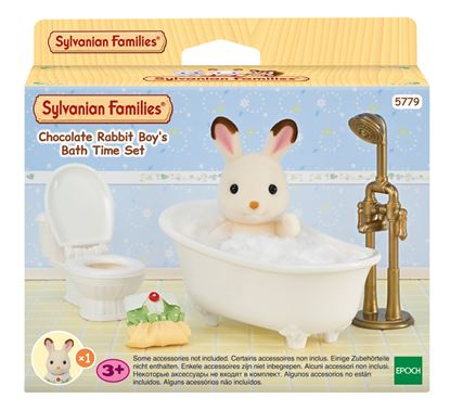 Εικόνα της SYLVANIAN FAMILIES CHOCOLATE RABBIT BOY'S BATH TIME SET