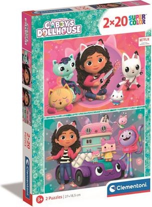 Εικόνα της CLEMENTONI SUPERCOLOR PUZZLE GABBY'S DOLLHOUSE 2x20ΤΜΧ