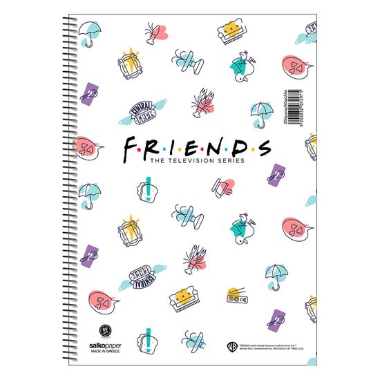 Εικόνα από ΤΕΤΡΑΔΙΟ SALKO ΜΟΝΟ ΣΠΙΡΑΛ FRIENDS CENTRAL PERK 21X29 3Θ 7298