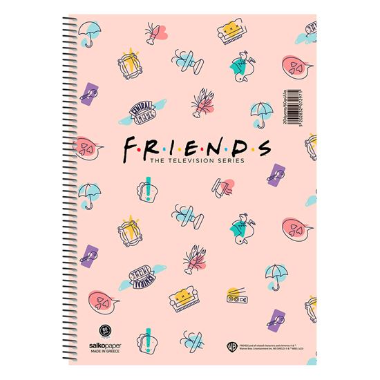 Εικόνα από ΤΕΤΡΑΔΙΟ SALKO ΜΟΝΟ ΣΠΙΡΑΛ FRIENDS CENTRAL PERK 21X29 4Θ 7299