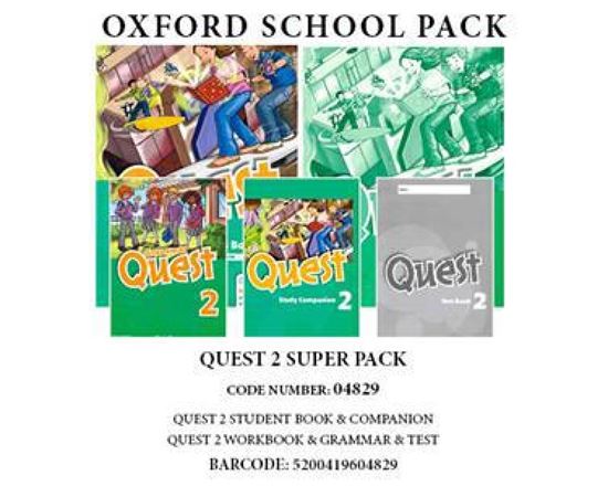 Εικόνα από QUEST 2 SUPER PACK (SB +WB + GRAMMAR +COMPANION +TEST)- 04829