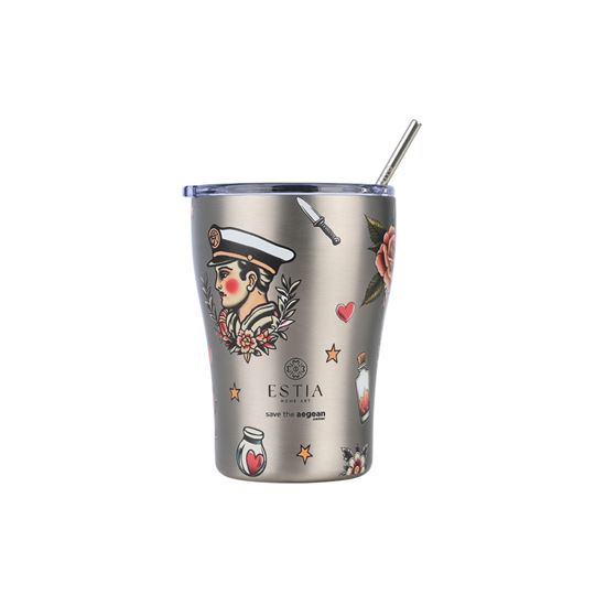 Εικόνα από ΘΕΡΜΟΣ COFFEE MUG SAVE THE AEGEAN 350ml OLD SCHOOL INK