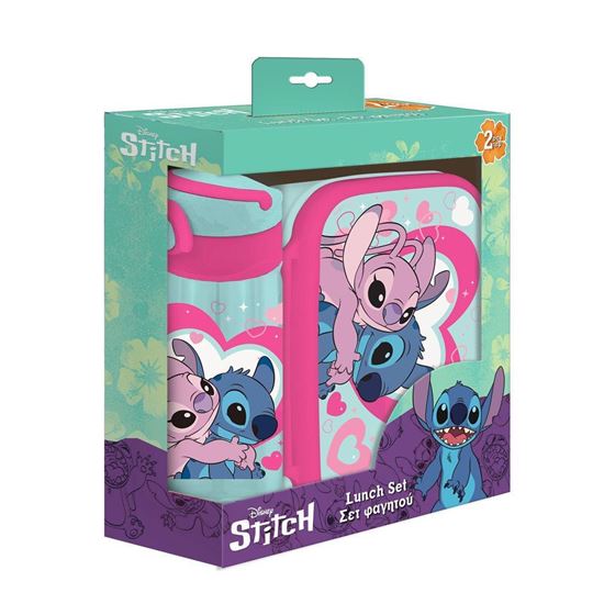 Εικόνα από ΣΕΤ ΦΑΓΗΤΟΥ Disney Stitch ΦΑΓΗΤΟΔΟΧΕΙΟ 800ml-ΠΑΓΟΥΡΙ PP 500ml
