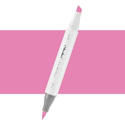 Εικόνα της ΜΑΡΚΑΔΟΡΟΣ OHUHU MARKER ΜΕ ΔΙΠΛΗ ΜΥΤΗ - BRIGHT PINK RV080