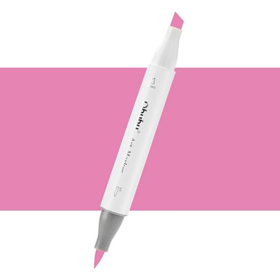 Εικόνα από ΜΑΡΚΑΔΟΡΟΣ OHUHU MARKER ΜΕ ΔΙΠΛΗ ΜΥΤΗ - BRIGHT PINK RV080