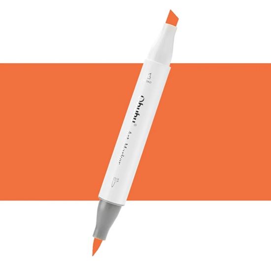 Εικόνα από ΜΑΡΚΑΔΟΡΟΣ OHUHU MARKER ΜΕ ΔΙΠΛΗ ΜΥΤΗ - CADMIUM ORANGE YR190