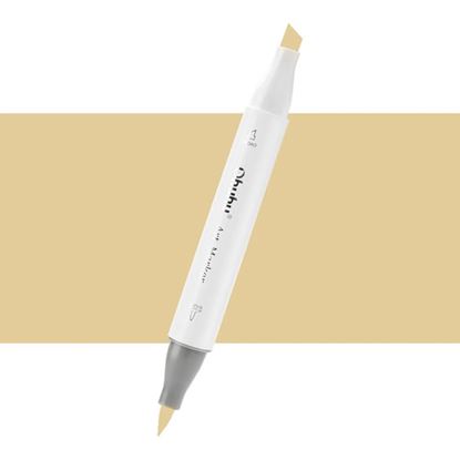 Εικόνα της ΜΑΡΚΑΔΟΡΟΣ OHUHU MARKER ΜΕ ΔΙΠΛΗ ΜΥΤΗ - PALE OCRE Y270