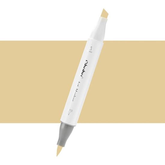 Εικόνα από ΜΑΡΚΑΔΟΡΟΣ OHUHU MARKER ΜΕ ΔΙΠΛΗ ΜΥΤΗ - PALE OCRE Y270