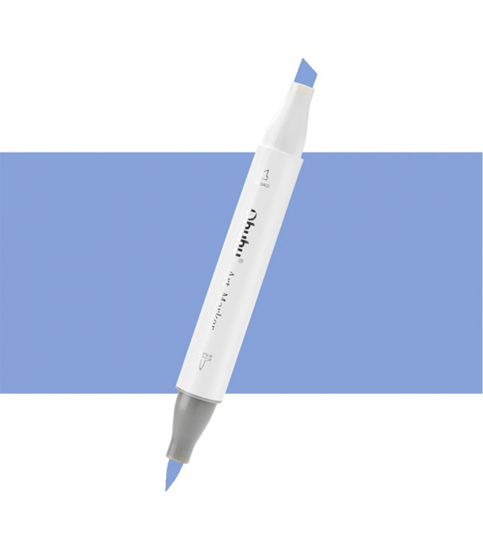 Εικόνα από ΜΑΡΚΑΔΟΡΟΣ OHUHU MARKER ΜΕ ΔΙΠΛΗ ΜΥΤΗ - CORNFLOWER BLUE B350