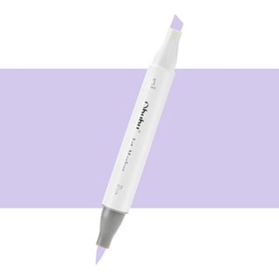 Εικόνα από ΜΑΡΚΑΔΟΡΟΣ OHUHU MARKER ΜΕ ΔΙΠΛΗ ΜΥΤΗ - LIGHT LAVENDER V250