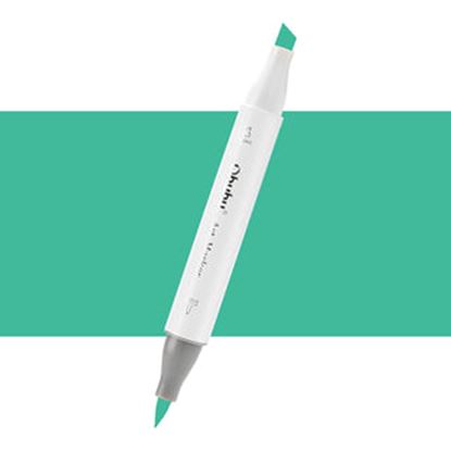 Εικόνα της ΜΑΡΚΑΔΟΡΟΣ OHUHU MARKER ΜΕ ΔΙΠΛΗ ΜΥΤΗ - POND GREEN G360