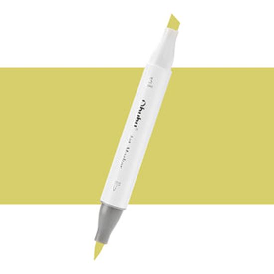 Εικόνα από ΜΑΡΚΑΔΟΡΟΣ OHUHU MARKER ΜΕ ΔΙΠΛΗ ΜΥΤΗ - LEMON GREEN G070