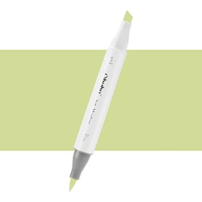 Εικόνα της ΜΑΡΚΑΔΟΡΟΣ OHUHU MARKER ΜΕ ΔΙΠΛΗ ΜΥΤΗ - CELERY YELLOW G060