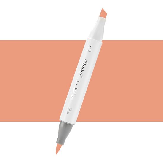 Εικόνα από ΜΑΡΚΑΔΟΡΟΣ OHUHU MARKER ΜΕ ΔΙΠΛΗ ΜΥΤΗ - DARK SUNTAN E110