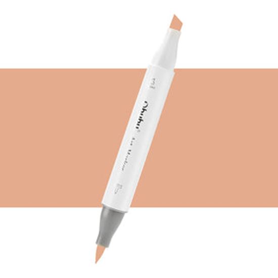 Εικόνα από ΜΑΡΚΑΔΟΡΟΣ OHUHU MARKER ΜΕ ΔΙΠΛΗ ΜΥΤΗ - DEEP ORANGE E490