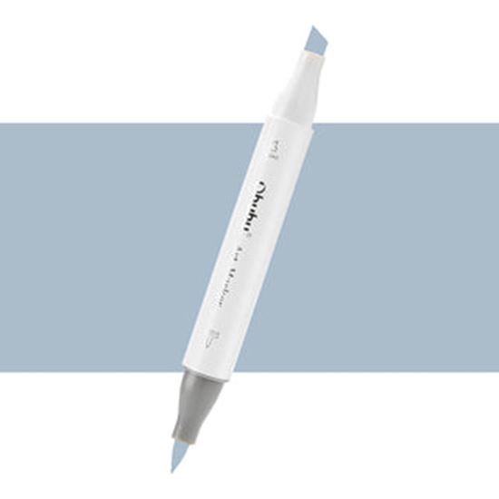 Εικόνα από ΜΑΡΚΑΔΟΡΟΣ OHUHU MARKER ΜΕ ΔΙΠΛΗ ΜΥΤΗ - COOL GREY 07 BG070