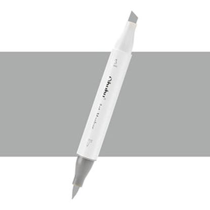 Εικόνα της ΜΑΡΚΑΔΟΡΟΣ OHUHU MARKER ΜΕ ΔΙΠΛΗ ΜΥΤΗ - GREEN GREY 06 GG060