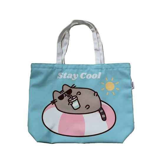 Εικόνα από ΤΣΑΝΤΑ ΘΑΛΑΣΣΗΣ ΜΕ ΦΕΡΜΟΥΑΡ - PUSHEEN CAT STAY COOL