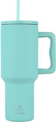 Εικόνα της ΘΕΡΜΟΣ STRAW TUMBLER XL SAVE THE AEGEAN 900ml BERMUDA GREEN