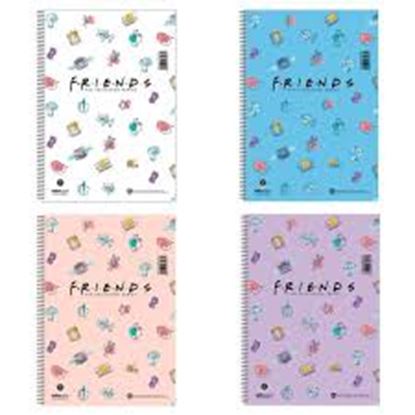 Εικόνα της ΤΕΤΡΑΔΙΟ SALKO ΜΟΝΟ ΣΠΙΡΑΛ FRIENDS CENTRAL PERK 21X29 2Θ 7297