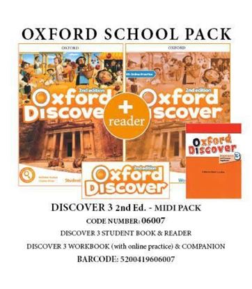 Εικόνα της OXFORD DISCOVER 3 PACK MIDI ONLINE (SB+ WB(+ONLINE PRACTICE)+ COMPANION+ READER) - 06007 2ND ED