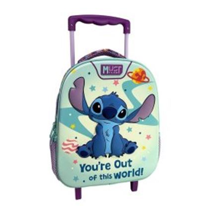 Εικόνα της MUST TEAM ΤΣΑΝΤΑ TROLLEY ΝΗΠΙΟΥ 2 ΘΗΚΕΣ - LILO & STITCH YOU'RE OUT OF THIS WORLD (000565073)