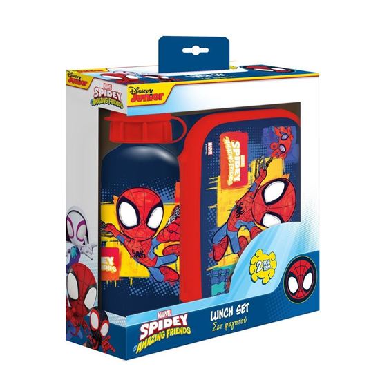 Εικόνα από ΣΕΤ ΦΑΓΗΤΟΥ SPIDEY AND HIS FRIENDS: ΦΑΓΗΤΟΔΟΧΕΙΟ 800ml - ΠΑΓΟΥΡΙ ΑΛΟΥΜΙΝΙΟΥ 500ml