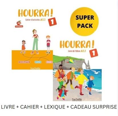 Εικόνα της HOURRA! 1 SUPER PACK AR (LIVRE + CAHIER + LEXIQUE + CADEAU SURPRISE)