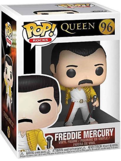 Εικόνα από FUNKO POP! ROCKS: QUEEN - FREDDIE MERCURY WEMBLEY 1986 #96 VINYL FIGURE