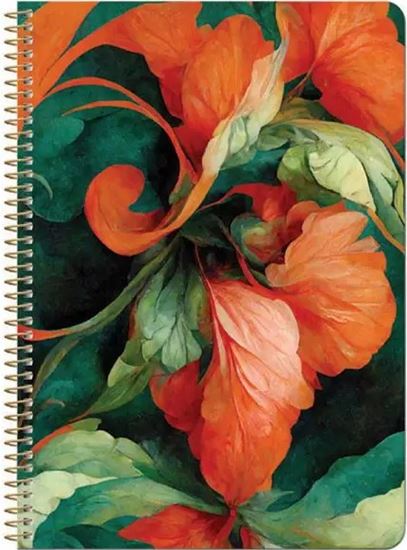 Εικόνα από LOGINOTES ΣΗΜΕΙΩΜΑΤΑΡΙΟ A5 SPIRAL LINE RED FLOWERS