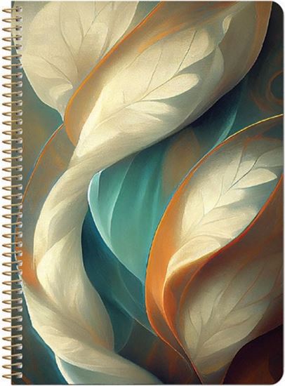 Εικόνα από LOGINOTES ΣΗΜΕΙΩΜΑΤΑΡΙΟ A5 SPIRAL LINE WHITE FLOWERS