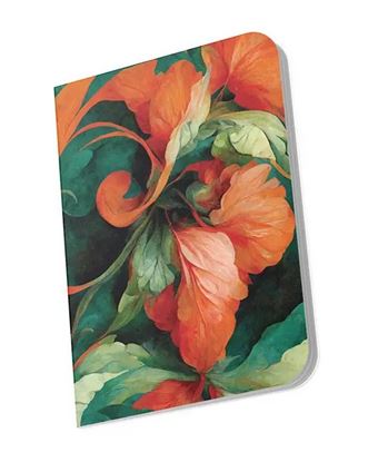 Εικόνα της LOGINOTES ΣΗΜΕΙΩΜΑΤΑΡΙΟ 9Χ14 εκ.PAPER LINE RED FLOWERS