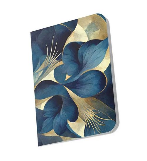 Εικόνα από LOGINOTES ΣΗΜΕΙΩΜΑΤΑΡΙΟ 9Χ14 εκ.PAPER LINE BLUE FLOWERS