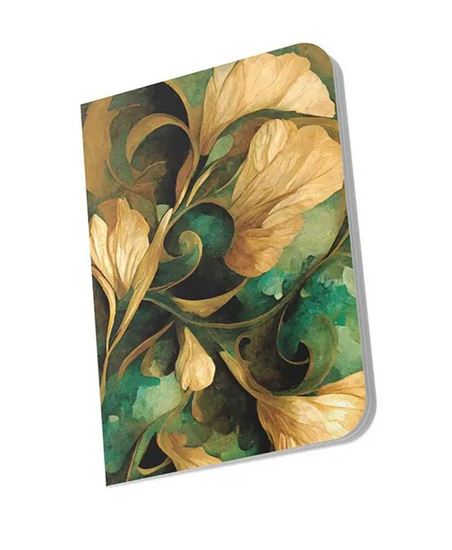 Εικόνα από LOGINOTES ΣΗΜΕΙΩΜΑΤΑΡΙΟ 9Χ14 εκ.PAPER LINE GOLD FLOWERS