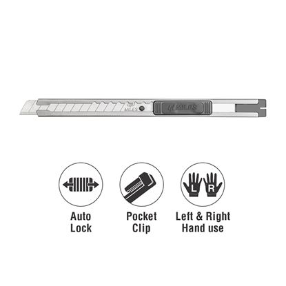 Εικόνα της ΜΑΧΑΙΡΙΑ MILES SA-903 ΜΙΚΡΑ METALIC AUTO-LOCK BLISTER