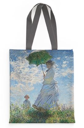 Εικόνα της ΤΣΑΝΤΑ ΥΦΑΣΜΑΤΙΝΗ ΣΟΥΕΤ MONET - WOMAN WITH A PARASOL
