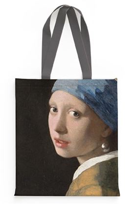 Εικόνα της ΤΣΑΝΤΑ ΥΦΑΣΜΑΤΙΝΗ ΣΟΥΕΤ VERMEER - GIRL WITH THE PEARL EARRING