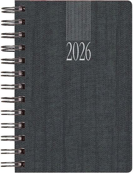 Εικόνα από ΗΜΕΡΟΛΟΓΙΟ 2026 ΗΜΕΡΗΣΙΟ 16.6X24 THEOFYLAKTOS INDIANA WIRE-O ΑΝΘΡΑΚΙ