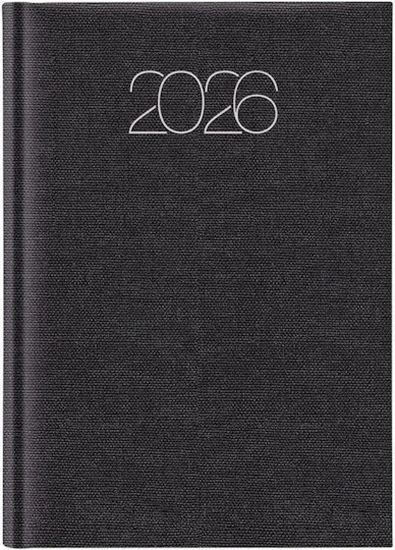 Εικόνα από ΗΜΕΡΟΛΟΓΙΟ 2026 ΕΒΔΟΜΑΔΙΑΙΟ 17.2X24 THEOFYLAKTOS COTTON CLASSIC ΜΑΥΡΟ