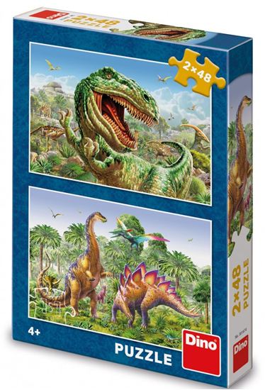 Εικόνα από DINO PUZZLE: ΔΕΙΝΟΣΑΥΡΟΙ 2x48τμχ