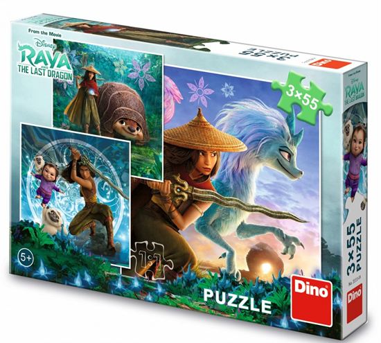 Εικόνα από DINO PUZZLE: RAYA AND THE LAST DRAGON 3x55τμχ