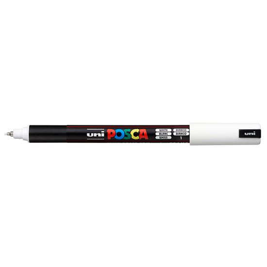 Εικόνα από ΜΑΡΚΑΔΟΡΟΙ UNI POSCA PC-1MR EXTRA FINE WHITE