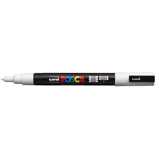 Εικόνα από ΜΑΡΚΑΔΟΡΟΙ UNI POSCA PC-3M FINE WHITE