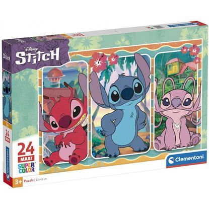 Εικόνα της CLEMENTONI SUPERCOLOR PUZZLE MAXI DISNEY STITCH 24τμχ