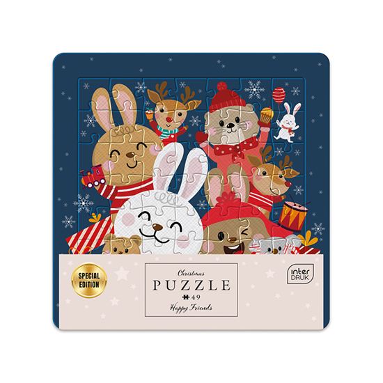 Εικόνα από ΠΑΖΛ INTERDRUK 49 XMAS FRAME HAPPY FRIENDS