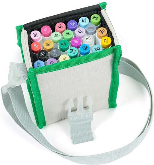 Εικόνα από ΜΑΡΚΑΔΟΡOI OHUHU ART MARKERS BRUSH&CHISEL ΣΕΤ 24TMX