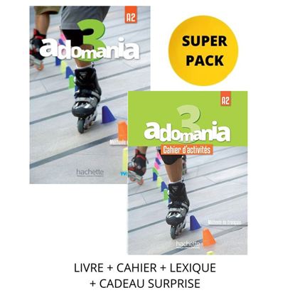 Εικόνα της ADOMANIA 3 SUPER PACK (LIVRE + CAHIER + LEXIQUE + CADEAU SURPRISE) N/E
