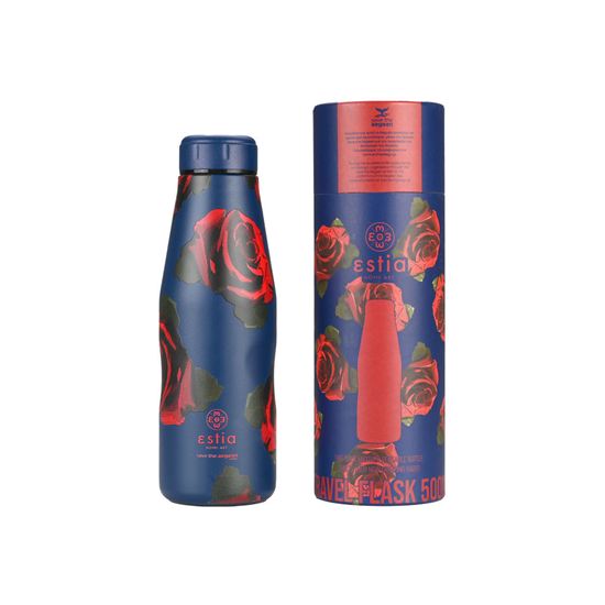 Εικόνα από ΘΕΡΜΟΣ TRAVEL FLASK SAVE THE AEGEAN 500ml ELECTRIC ROSES