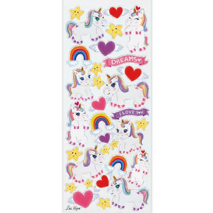 Εικόνα της ΑΥΤΟΚΟΛΛΗΤΑ STICKERS 2406 CUTE UNICORNS 31X11cm