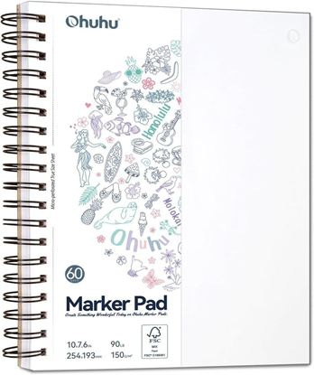 Εικόνα της OHUHU SKETCHBOOK SPIRAL BLEEDPROOF 19.3X25.4CM